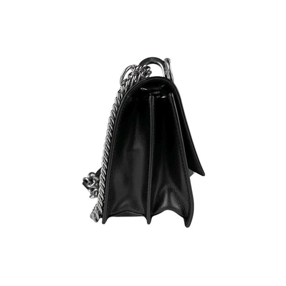 Fendi Shoulder Black Leather Bag Canai